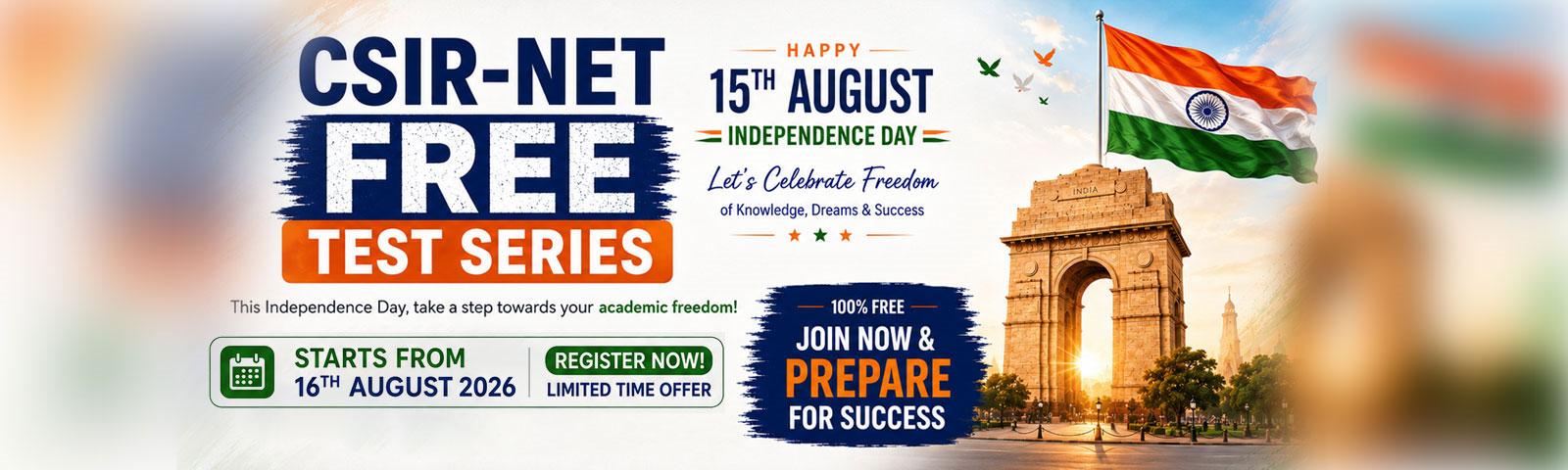 CSIR NET Free Test Series